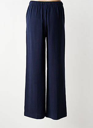 Pantalon large tissage crêpe taille normale bleu GRACE & MILA femme