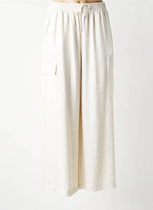 Pantalon cargo taille élastique taille normale beige LOLA ESPELETA femme