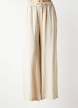 Pantalon large poches taille normale beige QUATRE VINGT JOURS femme