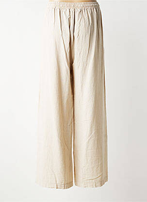 Pantalon large poches taille normale beige QUATRE VINGT JOURS femme