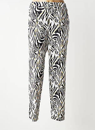 Pantalon droit stretch taille normale noir GENUINE femme
