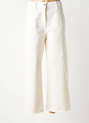 Jeans coupe large stretch taille haute beige PAKO LITTO femme