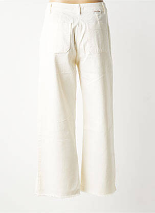 Jeans coupe large stretch taille haute beige PAKO LITTO femme