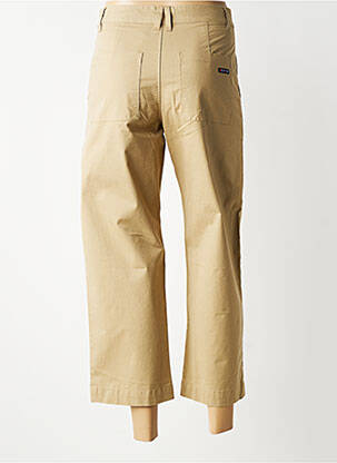 Pantalon 7/8 taille haute taille haute marron BATELA femme