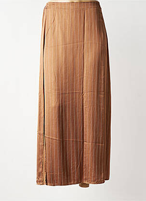 Jupe longue coupe fluide marron LOLA ESPELETA femme