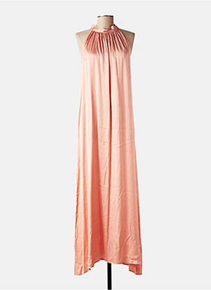 Robe longue sans manche sans manche rose GRACE & MILA femme