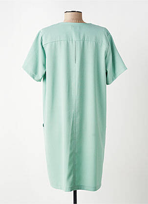 Robe courte manches courtes manches courtes vert PAKO LITTO femme