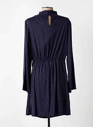 Robe mi-longue manches longues manches longues bleu AN' GE femme