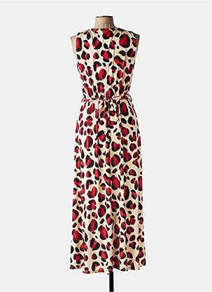 Robe longue sans manche sans manche beige QUATRE VINGT JOURS femme