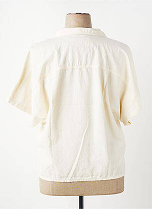 Chemisier manches courtes manches courtes beige CUP OF JOE DENIM femme