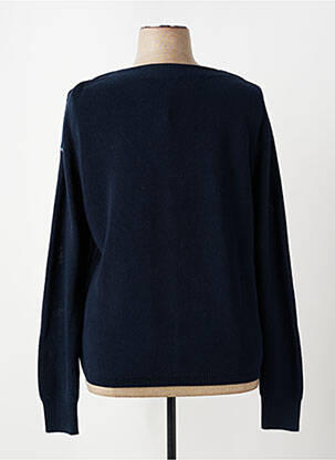 Pull col bateau manches longues bleu BATELA femme