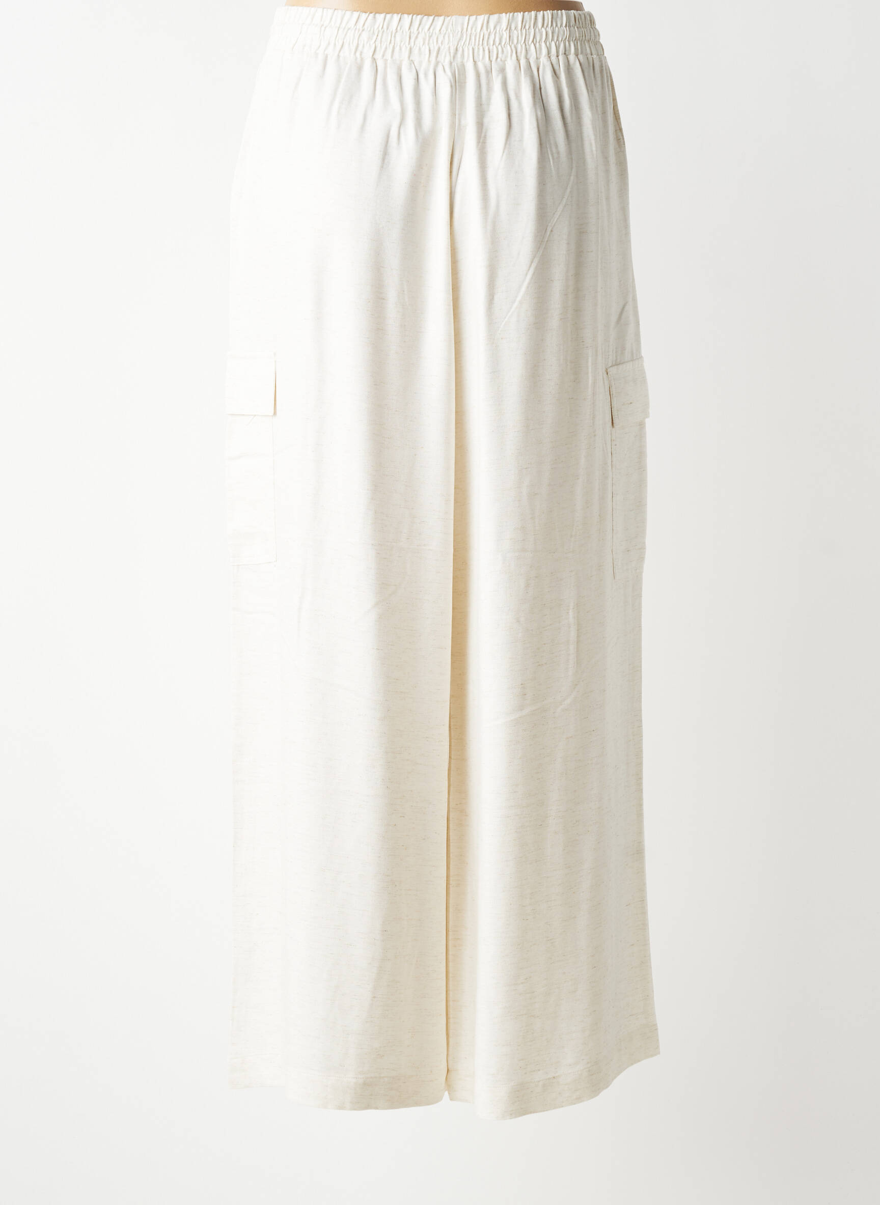 Pantalon cargo taille élastique taille normale beige LOLA ESPELETA femme