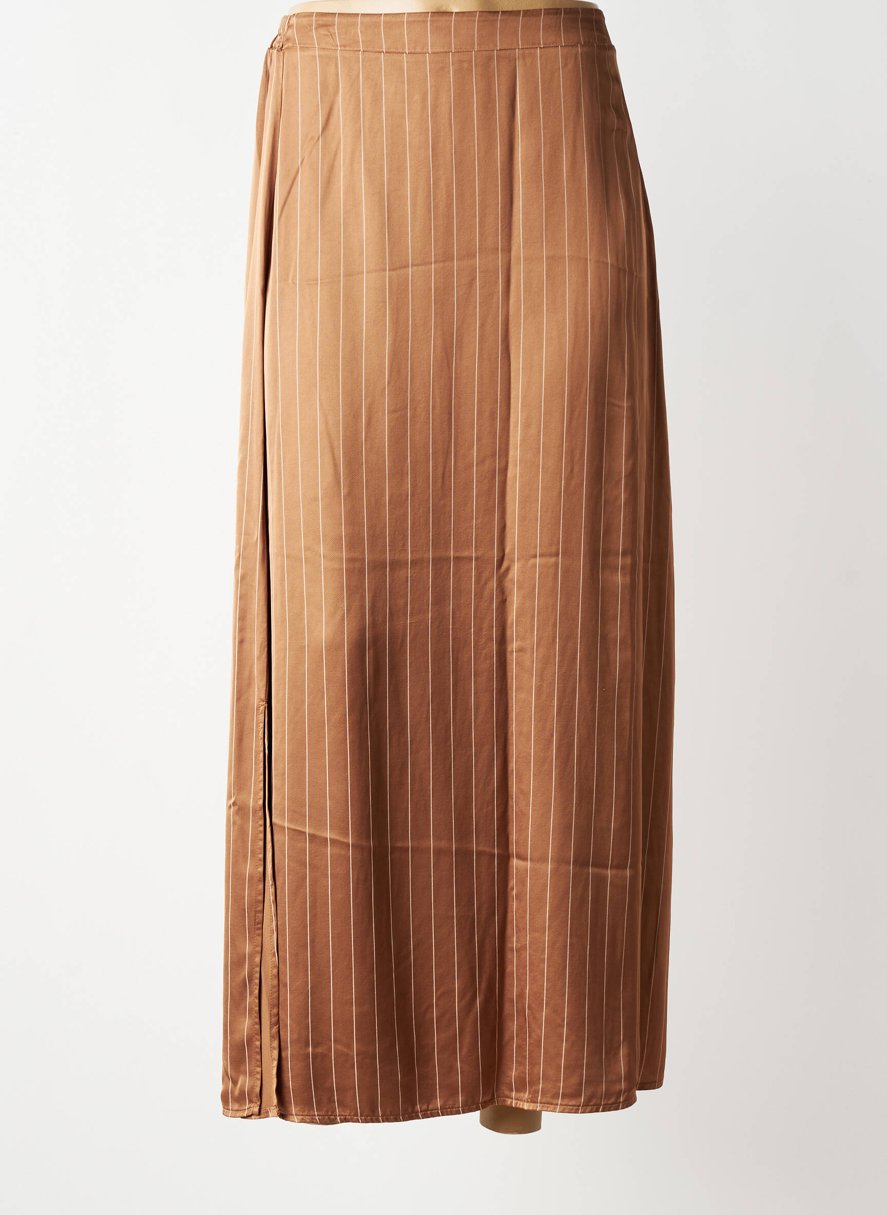 Jupe longue coupe fluide marron LOLA ESPELETA femme