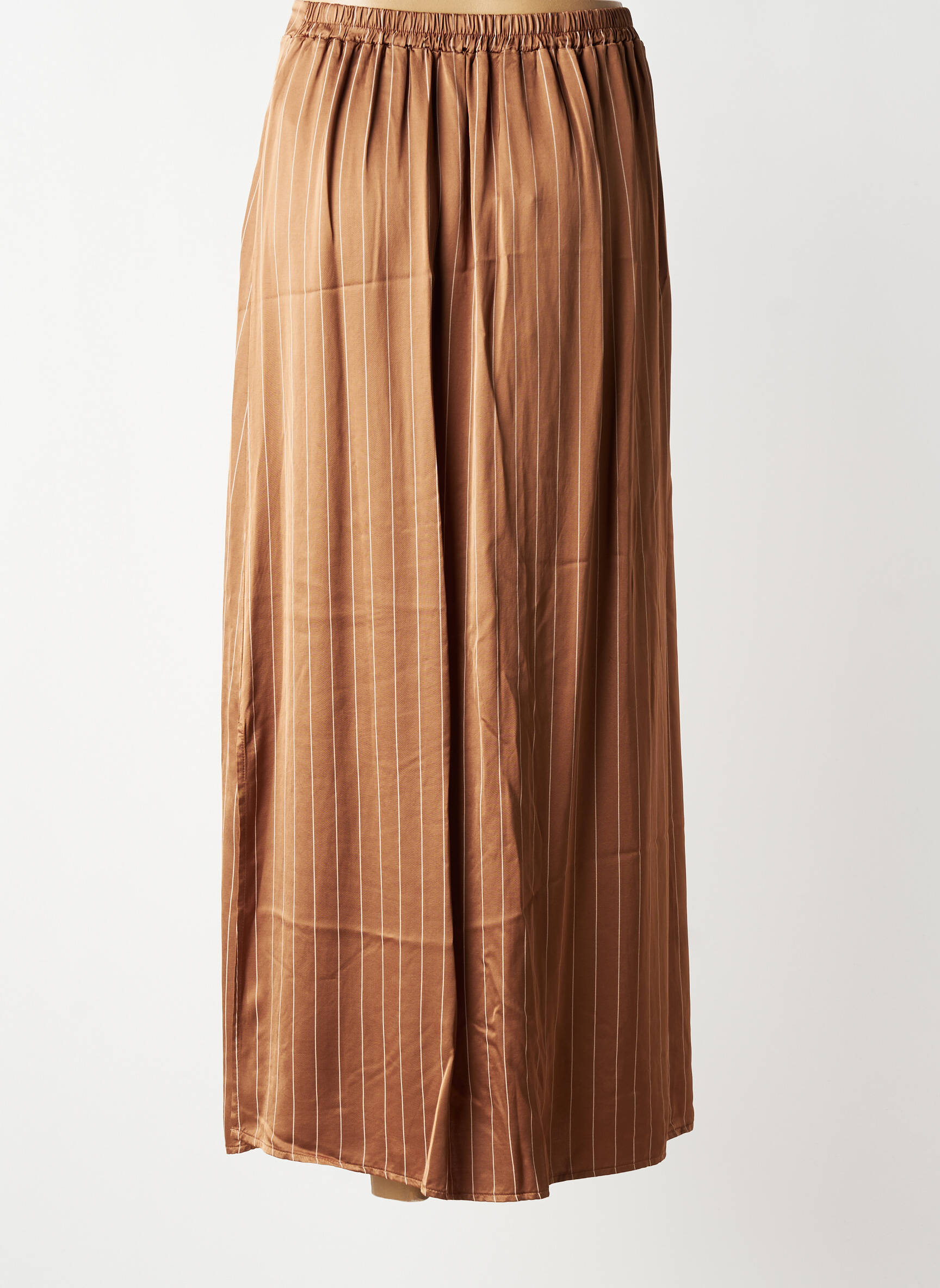 Jupe longue coupe fluide marron LOLA ESPELETA femme