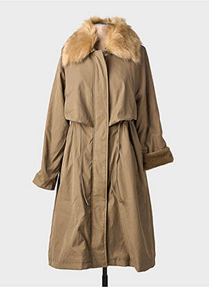 Parka finition intérieure doublure polaire sans capuche vert MOLLY BRACKEN femme