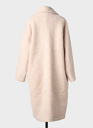 Manteau long coupe droite sans capuche beige LILI SIDONIO femme