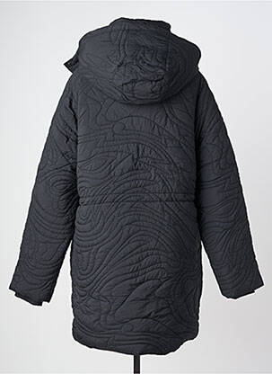 Doudoune manches longues a capuche noir DESIGUAL femme