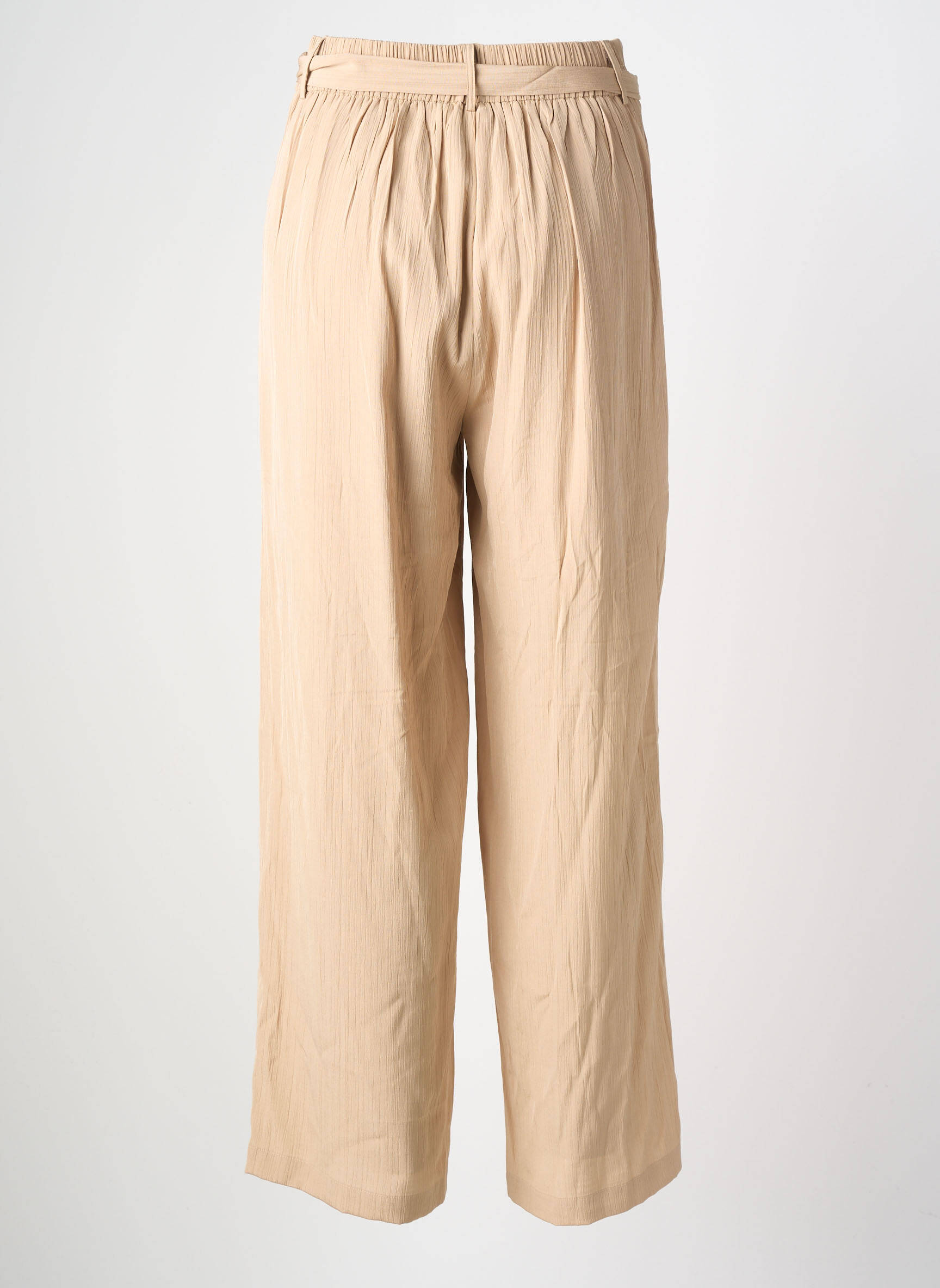 Pantalon droit taille élastique taille normale beige MOLLY BRACKEN femme
