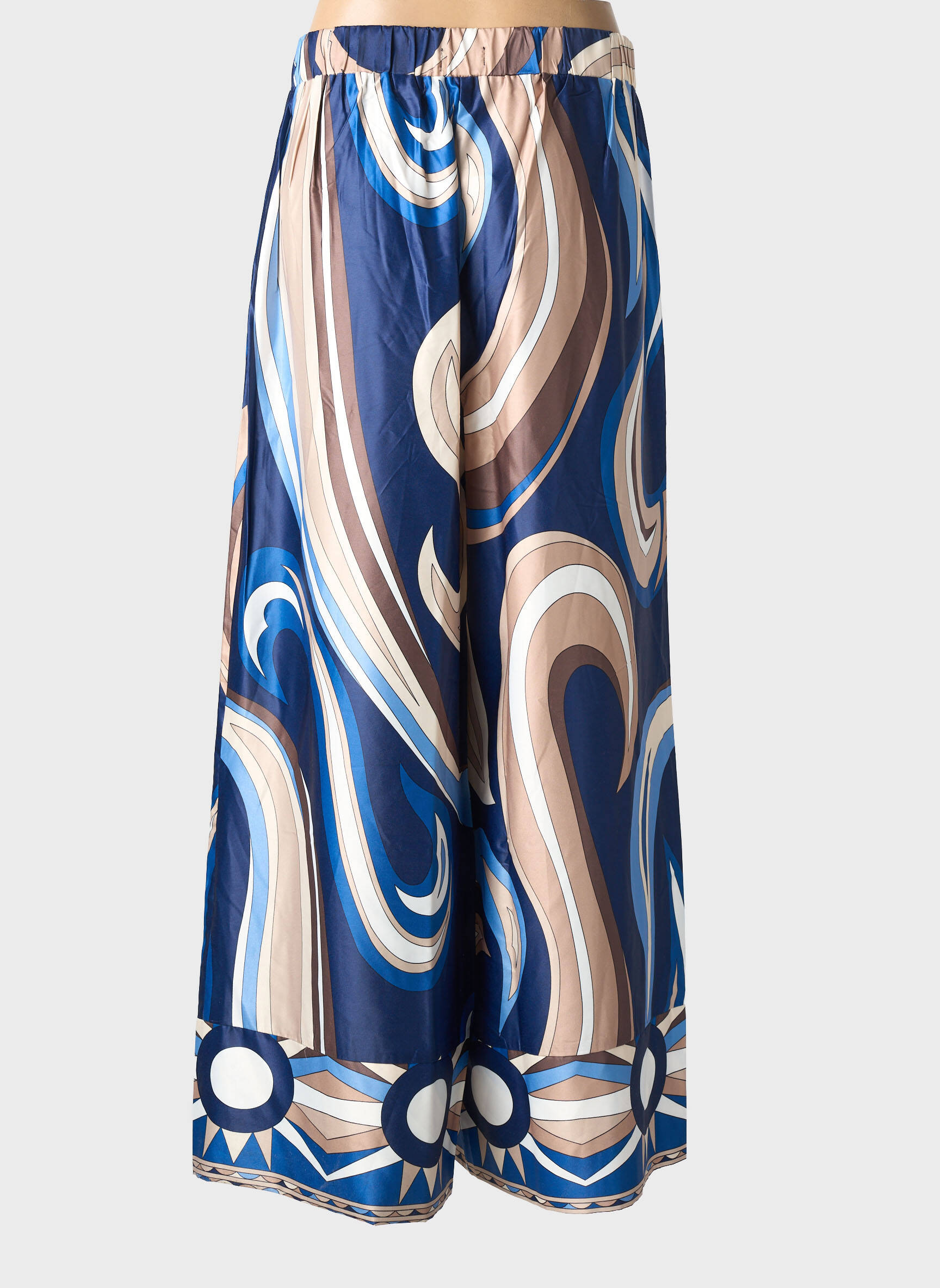 Pantalon large poches taille normale bleu MOLLY BRACKEN femme