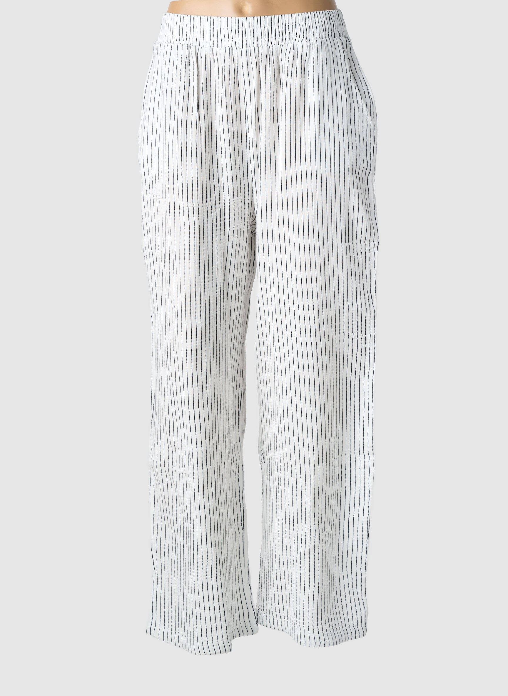 Pantalon droit stretch taille normale bleu MOLLY BRACKEN femme