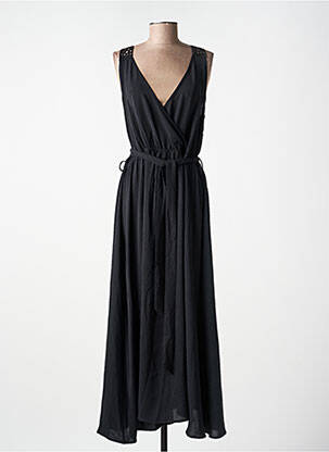 Robe longue sans manche sans manche noir MOLLY BRACKEN femme