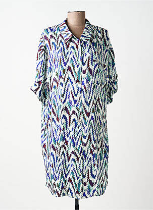 Robe mi-longue coupe fluide manches longues vert MOLLY BRACKEN femme