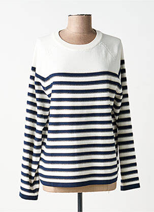 Pull coupe cintrée manches longues beige MOLLY BRACKEN femme