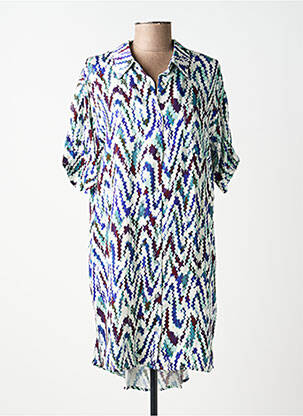 Robe mi-longue coupe fluide manches longues vert MOLLY BRACKEN femme