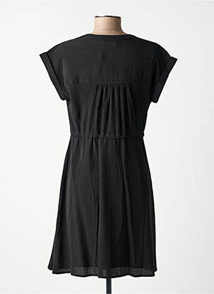Robe mi-longue coupe fluide manches courtes noir MOLLY BRACKEN femme