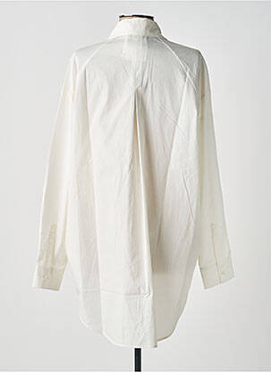 Chemisier imprimé fantaisie manches longues blanc DESIGUAL femme