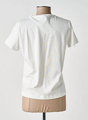T-shirt imprimé fantaisie manches courtes blanc DESIGUAL femme