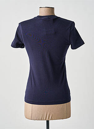 T-shirt stretch manches courtes bleu DESIGUAL femme