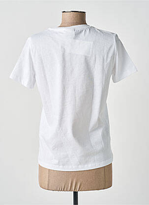T-shirt stretch manches courtes blanc DESIGUAL femme