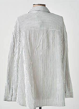 Chemisier coupe droite manches longues blanc MOLLY BRACKEN femme