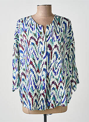 Blouse tissage popeline manches longues vert MOLLY BRACKEN femme