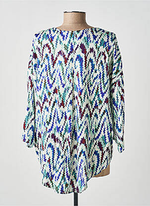 Blouse tissage popeline manches longues vert MOLLY BRACKEN femme