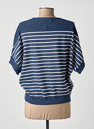 Top stretch manches courtes bleu MOLLY BRACKEN femme