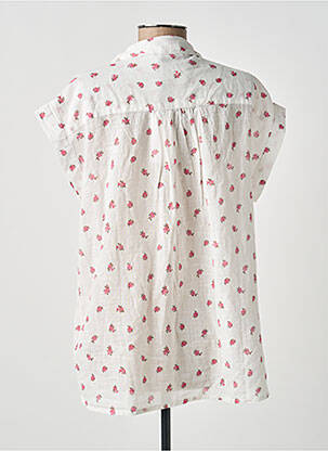 Chemisier imprimé fleurs manches courtes blanc MOLLY BRACKEN femme