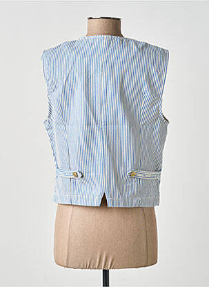 Gilet sans manche poches bleu MOLLY BRACKEN femme