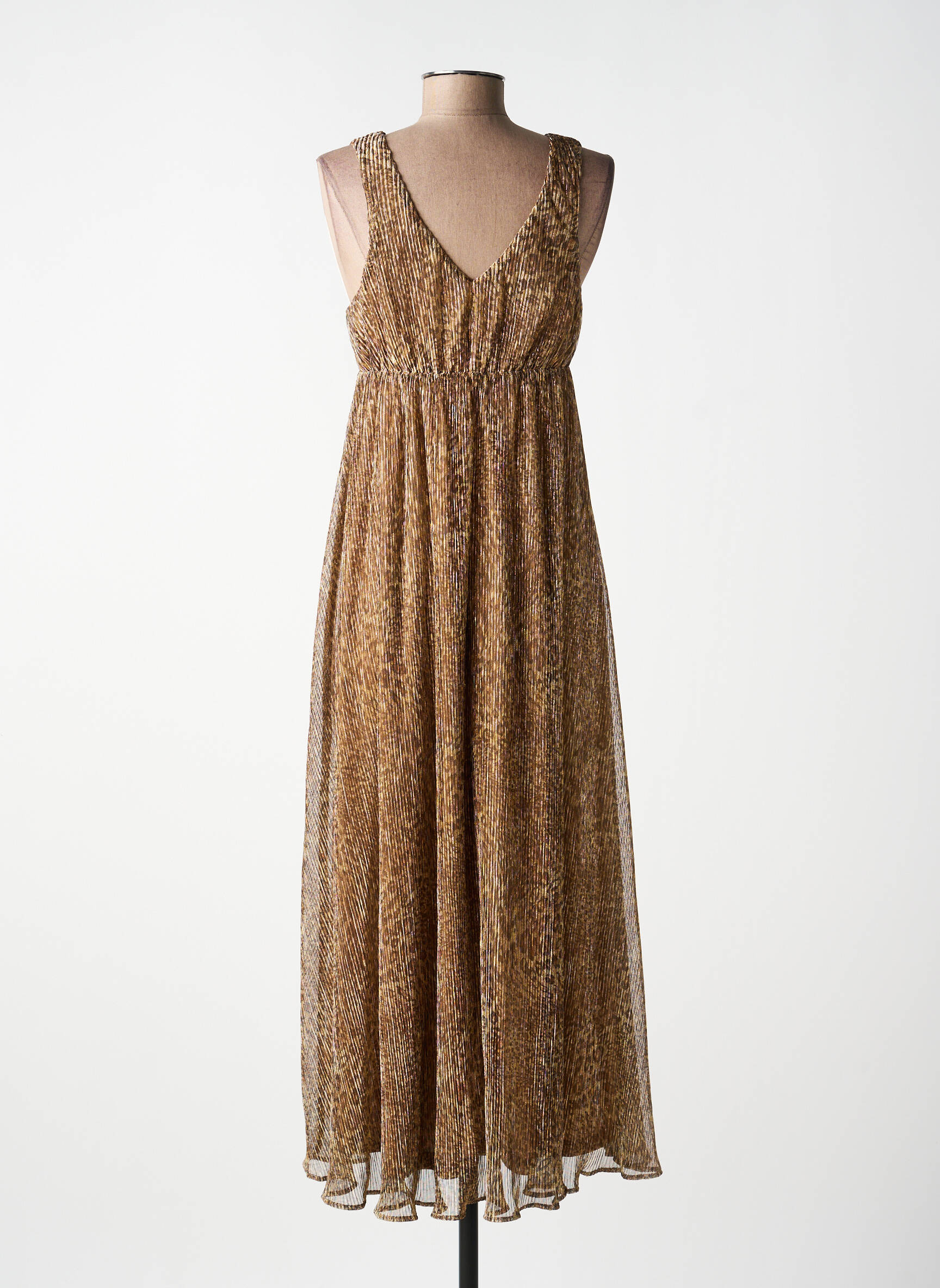 Robe longue sans manche sans manche marron MOLLY BRACKEN femme