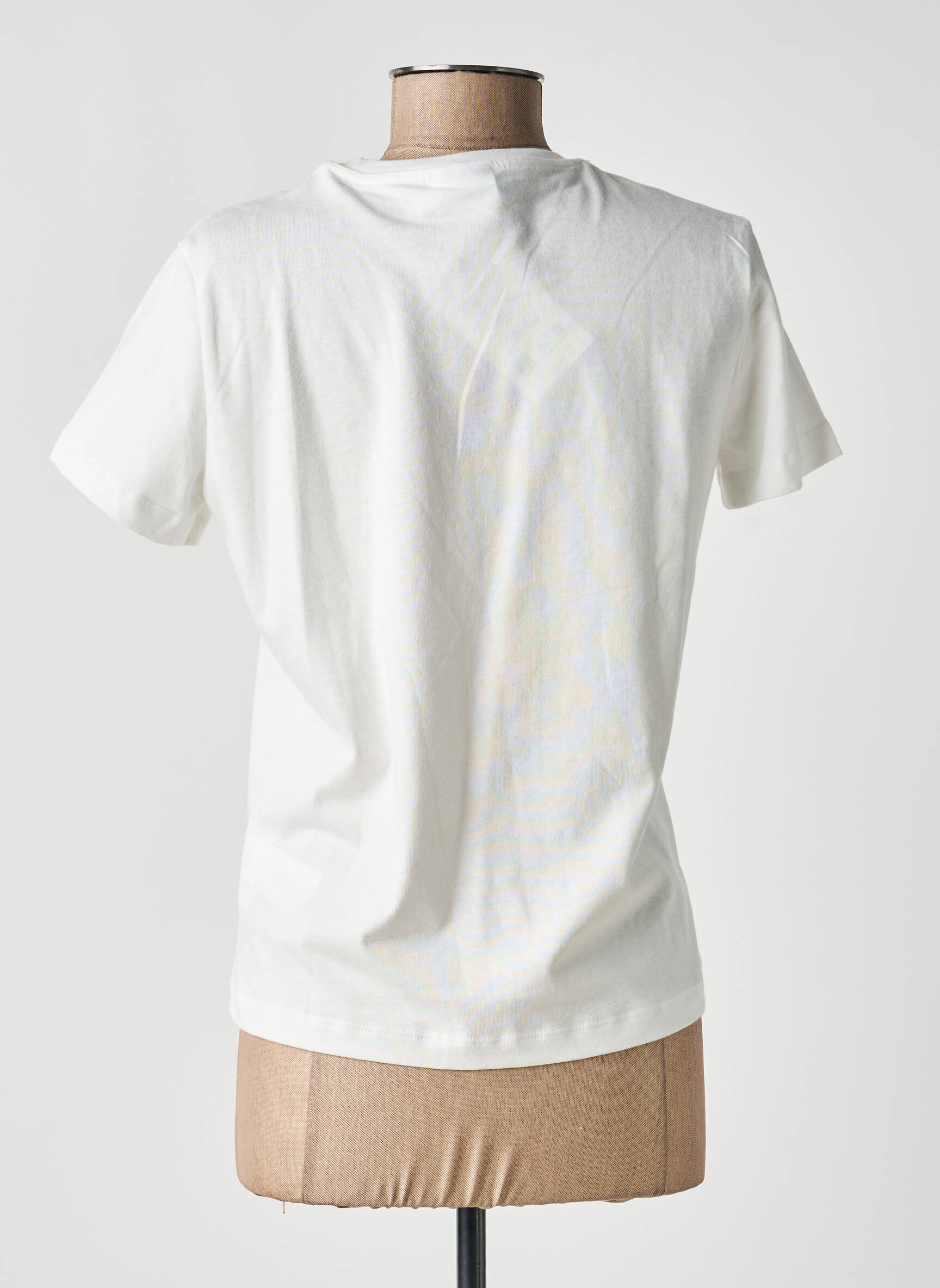 T-shirt imprimé fantaisie manches courtes blanc DESIGUAL femme