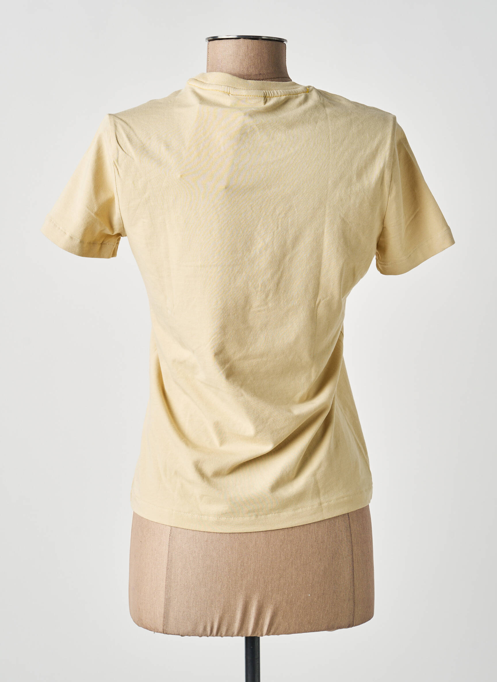 T-shirt sérigraphie manches courtes beige DESIGUAL femme