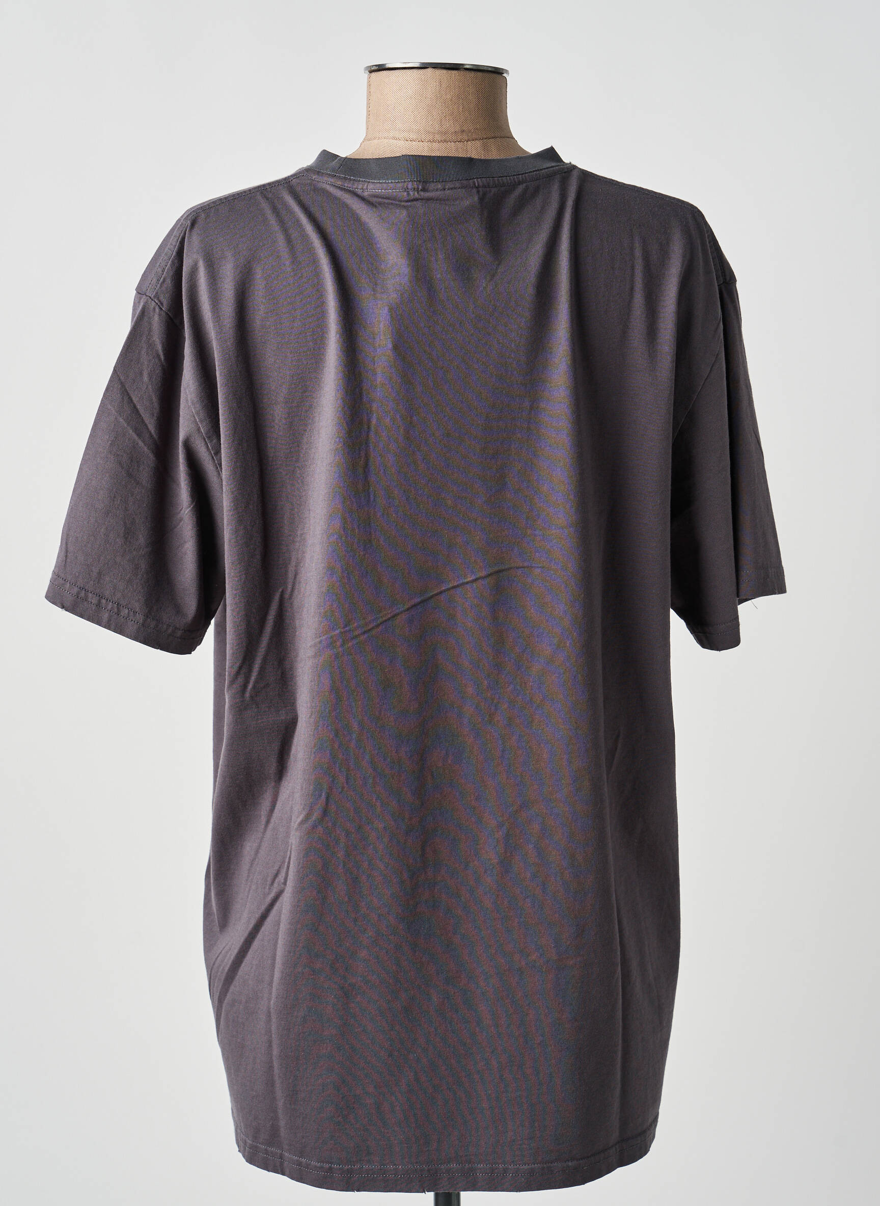 T-shirt coupe droite manches courtes gris DESIGUAL femme