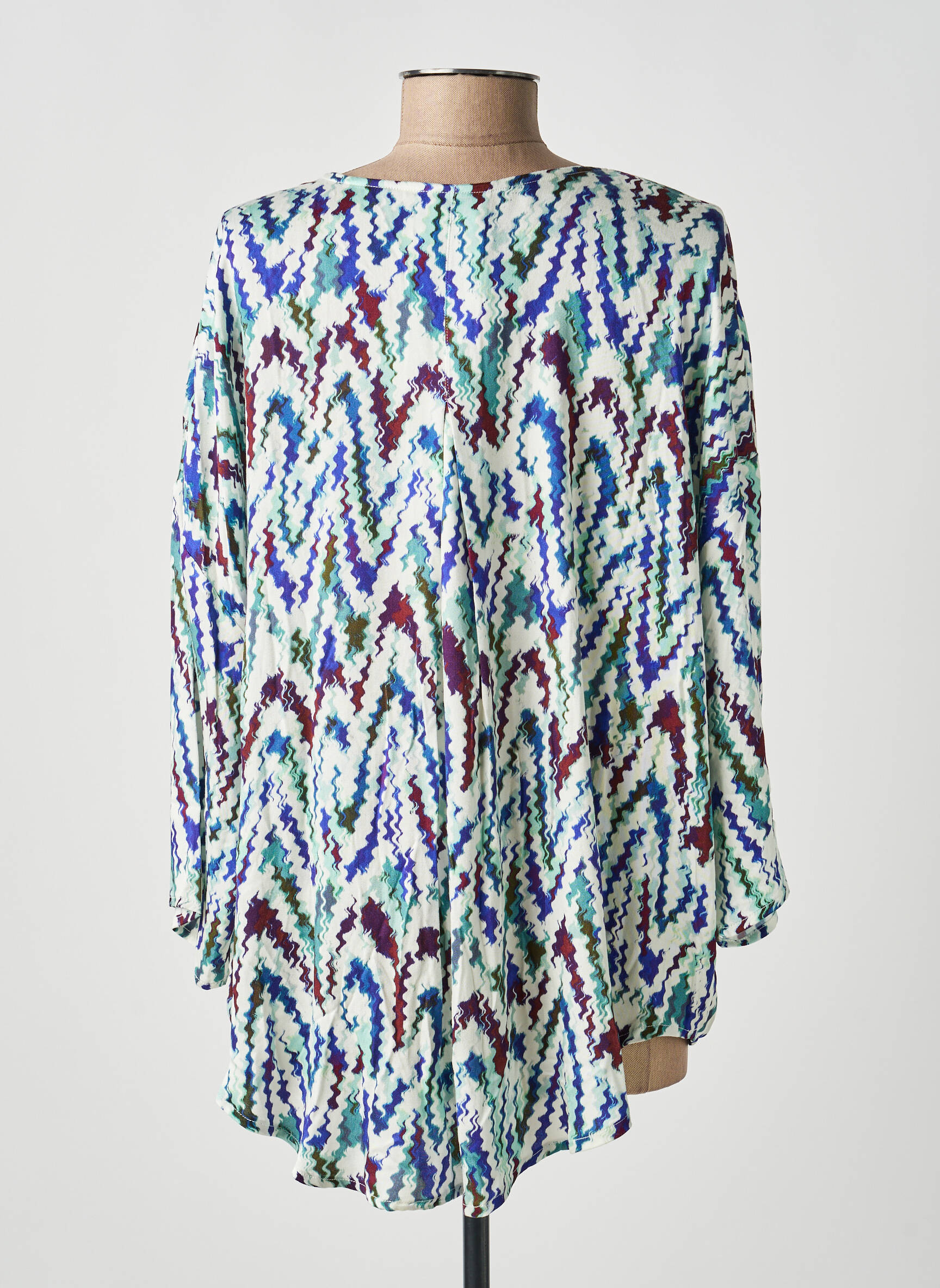 Blouse tissage popeline manches longues vert MOLLY BRACKEN femme