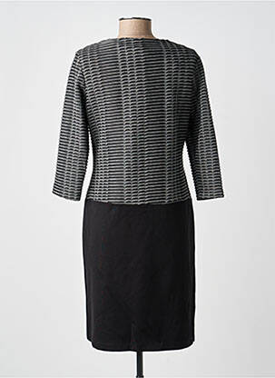 Robe mi-longue manches 3/4 manches 3/4 gris GUY DUBOUIS femme