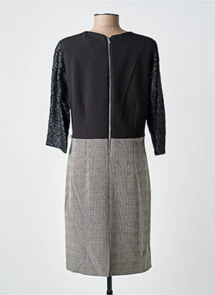 Robe mi-longue manches 3/4 manches 3/4 noir MERI & ESCA femme