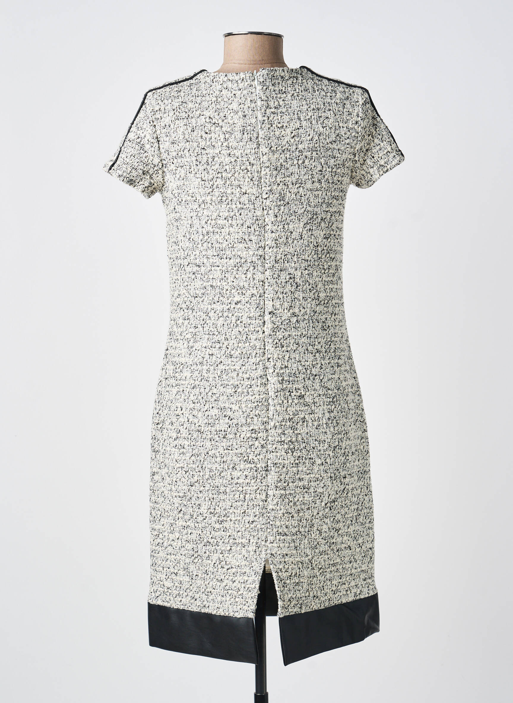 Robe mi-longue manches courtes manches courtes argent MERI & ESCA femme