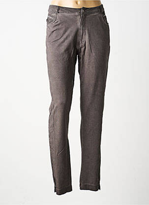 Pantalon slim taille normale taille normale gris MERI & ESCA femme