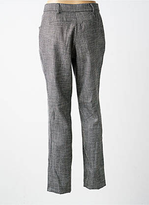 Pantalon chino tissage popeline taille normale noir GUY DUBOUIS femme
