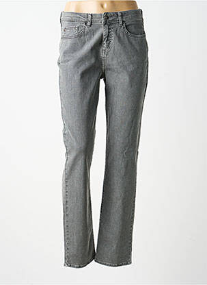 Jeans coupe slim tissage brut taille normale gris GUY DUBOUIS femme